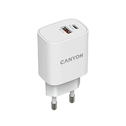 Canyon LadegerÃ¤t 1xUSB-A + 1xUSB-C 20W PD white retail 