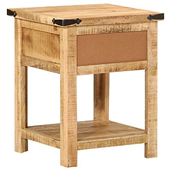 Acheter Maison Chic Table de chevet, Table de Nuit, Meuble de Rangement 40x40x50 cm bois de manguier massif