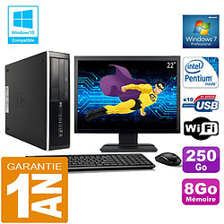 PC HP Compaq 8300 SFF Intel G850 Ram 8Go Disque 250 Go Wifi W7 Ecran 22" - Occasion