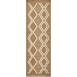 Acheter Jardindeco Tapis intérieur extérieur aspect jute jaune Tijuana 9048 230 x 160 cm.