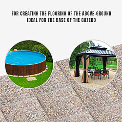 Elios Parasols Ensemble de 4 dalles en béton pour terrasse jardin et piscine 50x50 cm 50x50