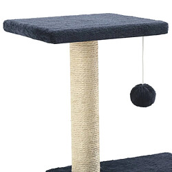 Acheter Arbre à chat avec griffoirs,niche pour chat en sisal 65 cm Bleu foncé -MN38346