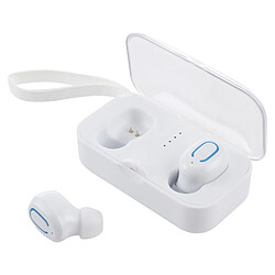 Wewoo Écouteur Bluetooth Écouteurs stéréo sans fil 5.0 avec de TI8S TWS Dazzling blanc