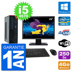 PC Fujitsu E520 DT Ecran 19" Intel i5-4570 RAM 4Go Disque 250Go Windows 10 Wifi · Occasion 