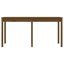 Acheter vidaXL Table de jardin marron miel 159,5x82,5x76 cm bois massif de pin