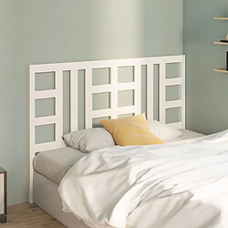 Avis Maison Chic Tête de lit scandinave pour lit adulte,Meuble de chambre Blanc 166x4x100 cm Bois massif de pin -MN21076