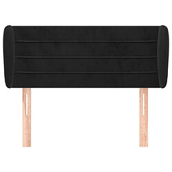 Avis Maison Chic Tête de lit scandinave avec oreilles,meuble de chambre Noir 93x23x78/88 cm Velours -MN70761