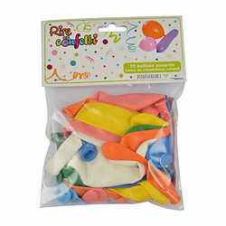 Paris Prix Lot de 25 Ballons Gonflables Latex Multicolore 