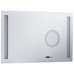 Avis Maison Chic Miroir mural à LED et capteur| Miroir Décoration pour Maison Salle de Bain tactile 100x60cm -GKD19506