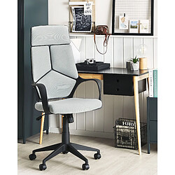 Beliani Chaise de bureau Gris foncé DELIGHT