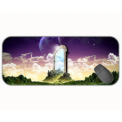 Universal (750x300x3) xxl grand tampon de souris professionnelle, paysage de porte d'œuvres d'art de souris professionnelle, cousue