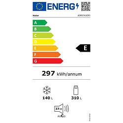 Réfrigérateur combiné 70cm 431l nofrost platinium - a3fe743cpj - HAIER