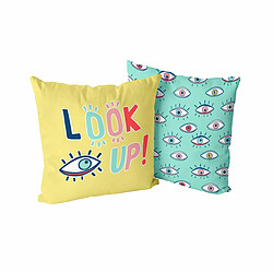 Happy Friday Housse de coussin HappyFriday Aware Look up Multicouleur 50 x 50 cm 2 Pièces