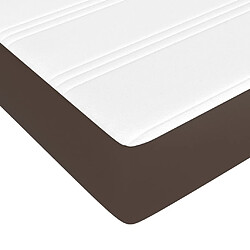 Acheter vidaXL Matelas de lit à ressorts ensachés Marron 140x190x20 cm