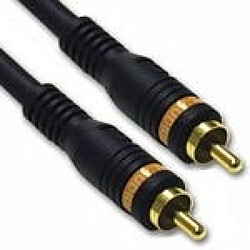 Cables To Go C2G 0.5m Velocity Digital Audio Coax Cable câble coaxial 0,5 m RCA Noir