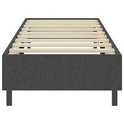 Avis vidaXL Sommier à lattes de lit sans matelas gris tissu 100x200 cm