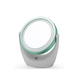 Dimmable Mirror LED Commutateur de bureau Touch Rotating Double face Mirror-vert