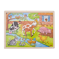 Goki Puzzle Vie à la Ferme 48 Pieces, 57745, Multicolore