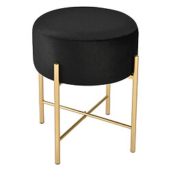 Avis Tabouret Rembourré Rond Kungälv 44 x 35 cm [en.casa]