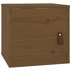 Maison Chic Armoire murale,Meuble de Rangement pour salon,cuisine Marron miel 31,5x30x30 cm Bois de pin massif -MN48958