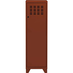 Pierre HENRY Armoire de rangement métal 1 porte Terracotta.