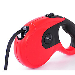 Universal Laisse pour chien rétractable automatique 5 m Pièces d'aide pour chien Poulette Roulette Outdoor Dog Walk pour gros chiots Fournitures pour animaux de compagnie | Laisse (rouge) pas cher