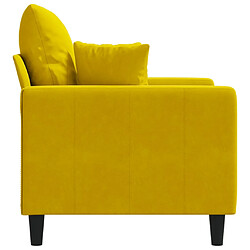 Acheter vidaXL Fauteuil Jaune 60 cm Velours