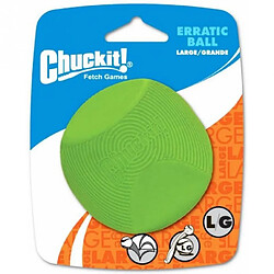 CHUCKIT! Balle erratique 1-PK L en caoutchouc Ø 7,5cm - Pour chien 