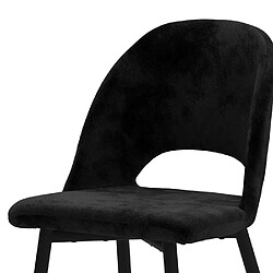 Avis Rendez Vous Deco Chaise Pénélope en velours noir (lot de 2)