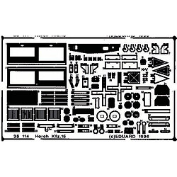 Horch Kfz. 15 Detailbausatz - 1:35e - Eduard Accessories