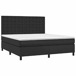 Avis Sommier à lattes et LED,Cadre à lattes de lit avec matelas pour Adulte Noir 180x200 cm -MN65321