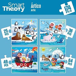 Color Baby Puzzle Enfant Colorbaby Artic 4 en 1 174 Pièces 136 x 34 cm (6 Unités)