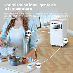 Comfee Climatiseur Mobile 9000 BTU/h 2.6kW/h 3-EN-1 4 Modes Minuterie 24H Filtre HEPA Capacité de déshumidification: 2,12 l/heure Certification: TüV; R290; GS Zone Couverte: 33?/88m³ pas cher