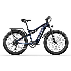 Vélo Électrique 26 Pouces Shengmilo MX03 Gros Pneu Vélo Adulte 1000W 17.5Ah Vtt Bleu 