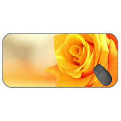 Universal (750x300x3) xxl pad de souris de jeu, nature, rose, pad de souris fleuris