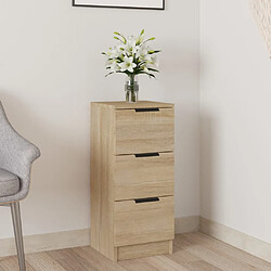 Maison Chic Buffet,Meuble de Rangement,commode pour salon,Cuisine Chêne sonoma 30x30x70 cm Bois d'ingénierie -MN51740