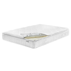 Beliani Matelas à ressorts ensachés équilibré 180 x 200 cm LUXUS 