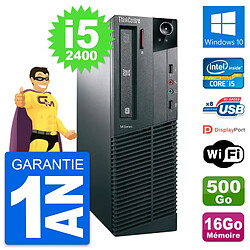 PC Lenovo ThinkCentre M81 SFF Core i5-2400 RAM 16Go Disque 500Go Windows 10 Wifi · Occasion 