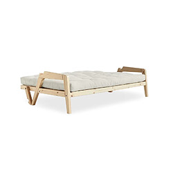 Inside 75 Canapé convertible futon GRAB pin naturel coloris naturel couchage 130 cm. pas cher