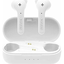 Defunc True Basic Écouteurs Intra-Auriculaires sans Fil étanches IPX4 Bluetooth 5.0 avec Micro intégré, jumelage Automatique en Une étape, Longue durée de Lecture et étui de Chargement (Blanc)