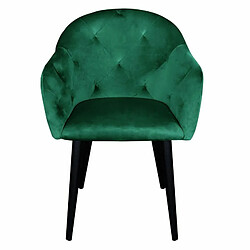 Paris Prix Fauteuil Design en Velours Glany 81cm Vert