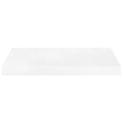 Avis vidaXL Étagère murale flottante Blanc brillant 50x23x3,8 cm MDF