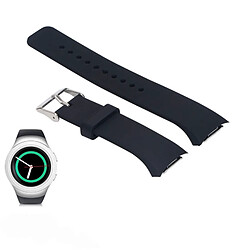 Wewoo Bracelet de montre couleur unie avec dragonne pour Galaxy Gear S2 R720 (noir)