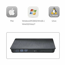 Avis Usb 3.0 Dvd-Rw Driver Lecteur Optique Externe Portable Lecteur Cd Dvd Rw Rom Pour Ordinateur Portable Noir