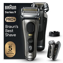 Braun Series 9 Pro+ 9525s Wet & Dry Rasoir à grille Tondeuse Métallique