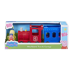 Peppa Pig- 06152, Jouet Train avec Wagon Miss Rabbits, CO06152, Multicolore pas cher