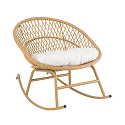 Mes Fauteuil de jardin à bascule 118x82x78 cm naturel