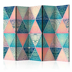 Paris Prix Paravent 5 Volets Oriental Triangles 172x225cm 