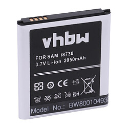 vhbw Batterie remplacement pour Samsung EB-L1H9KLA, EB-L1H9KLABXAR, EB-L1H9KLU pour smartphone (2050mAh, 3,7V, Li-ion) 