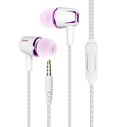 GUPBOO Écouteurs de téléphone portable intégrés universels de 3,5 mm Casques portables Casque à faible bruit réduit avec micro pour 